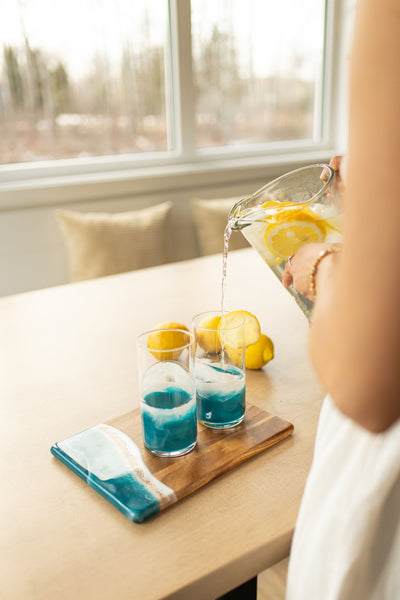 NEW!!! Resin Accented Highball Glasses