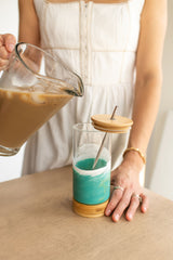 NEW!!! Resin Accented Glass Tumblers