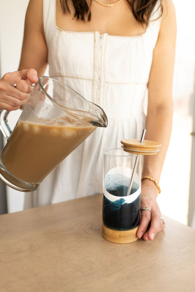 NEW!!! Resin Accented Glass Tumblers