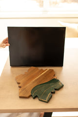 NEW!!! Snowflake Charcuterie Board and Ceramic Tray