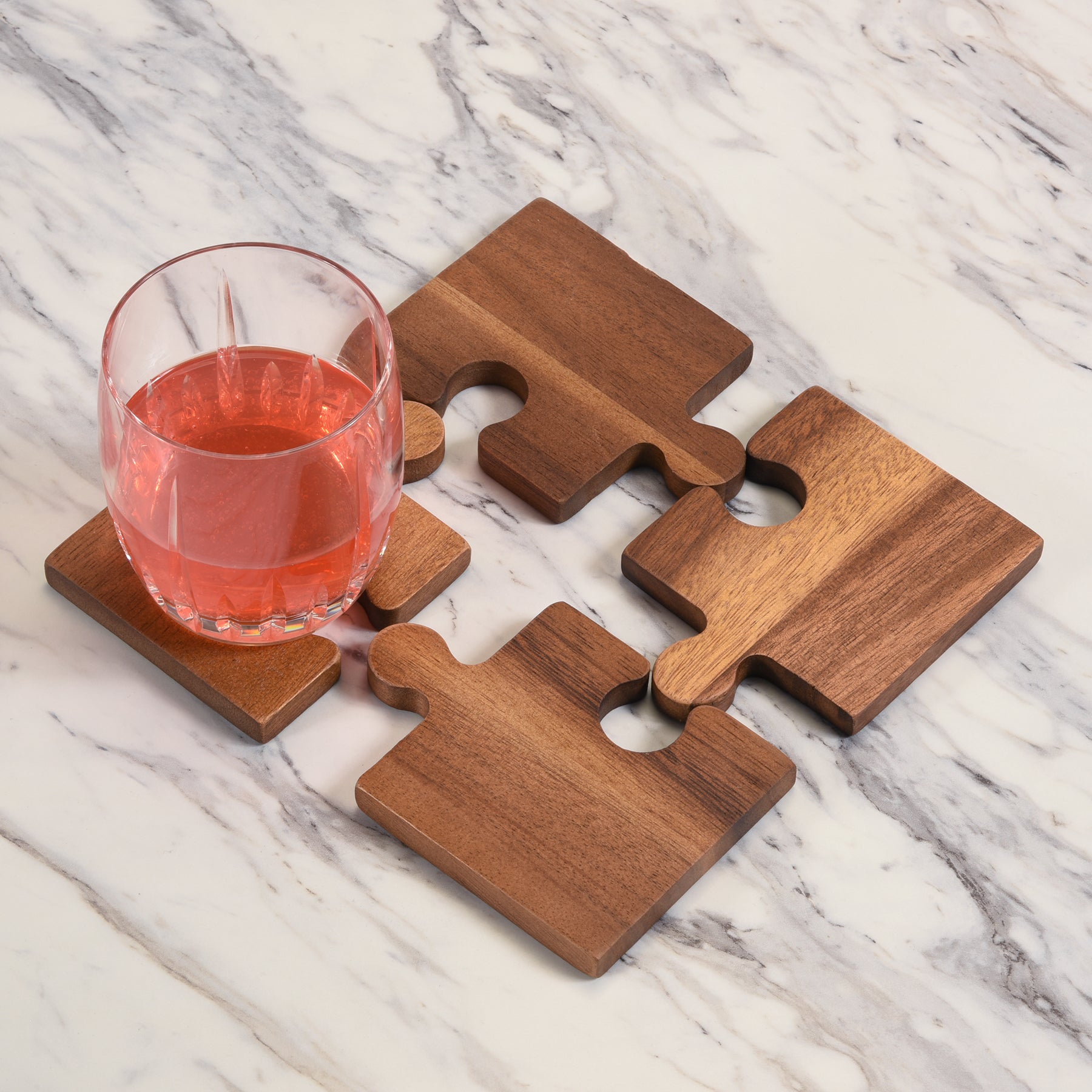 Puzzle Piece Coasters -s/4 by Kalmar Home - product image 3 for Resin Society