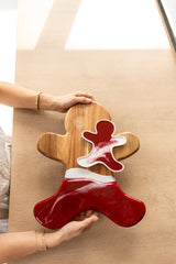 NEW!!! Gingerbread Man Charcuterie Board and Ceramic Tray