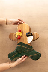 NEW!!! Gingerbread Man Charcuterie Board and Ceramic Tray