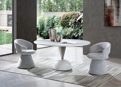 Portofino Swivel Dining Armchair detail image - Resin Society