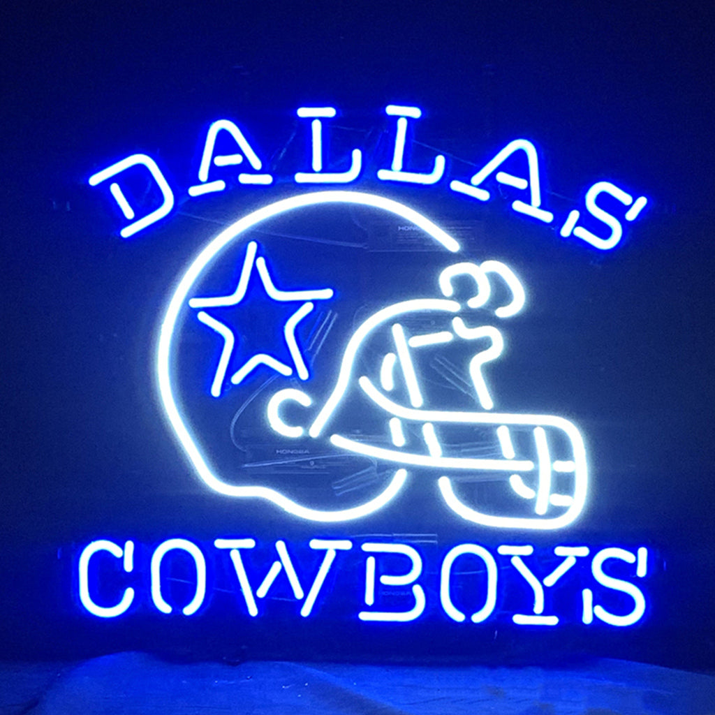 Dallas Cowboys with Helmet Neon Signs Light by Neon Signs Land - main product image for Resin Society