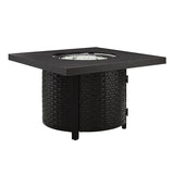 Dalton 40" Square Woven Aluminum Convertible Gas Fire Pit Table by Fire Sense/Balkene Home - product image 8 for Resin Society