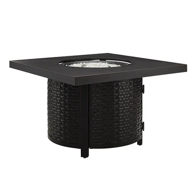 Dalton 40" Square Woven Aluminum Convertible Gas Fire Pit Table by Fire Sense/Balkene Home - product image 8 for Resin Society