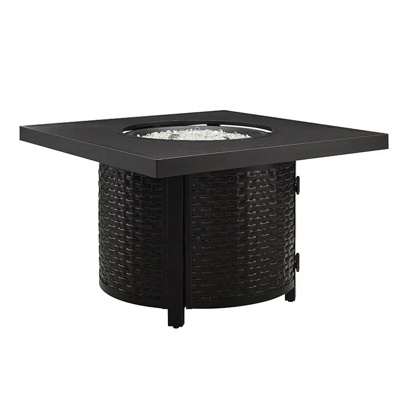 Dalton 40" Square Woven Aluminum Convertible Gas Fire Pit Table by Fire Sense/Balkene Home - product image 8 for Resin Society