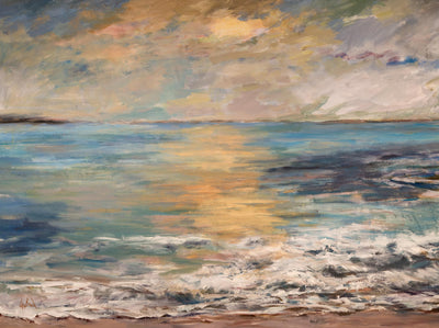 Dana Point at Sunset Artist Enhanced Canvas Print by John Beard Collection - main product image for Resin Society