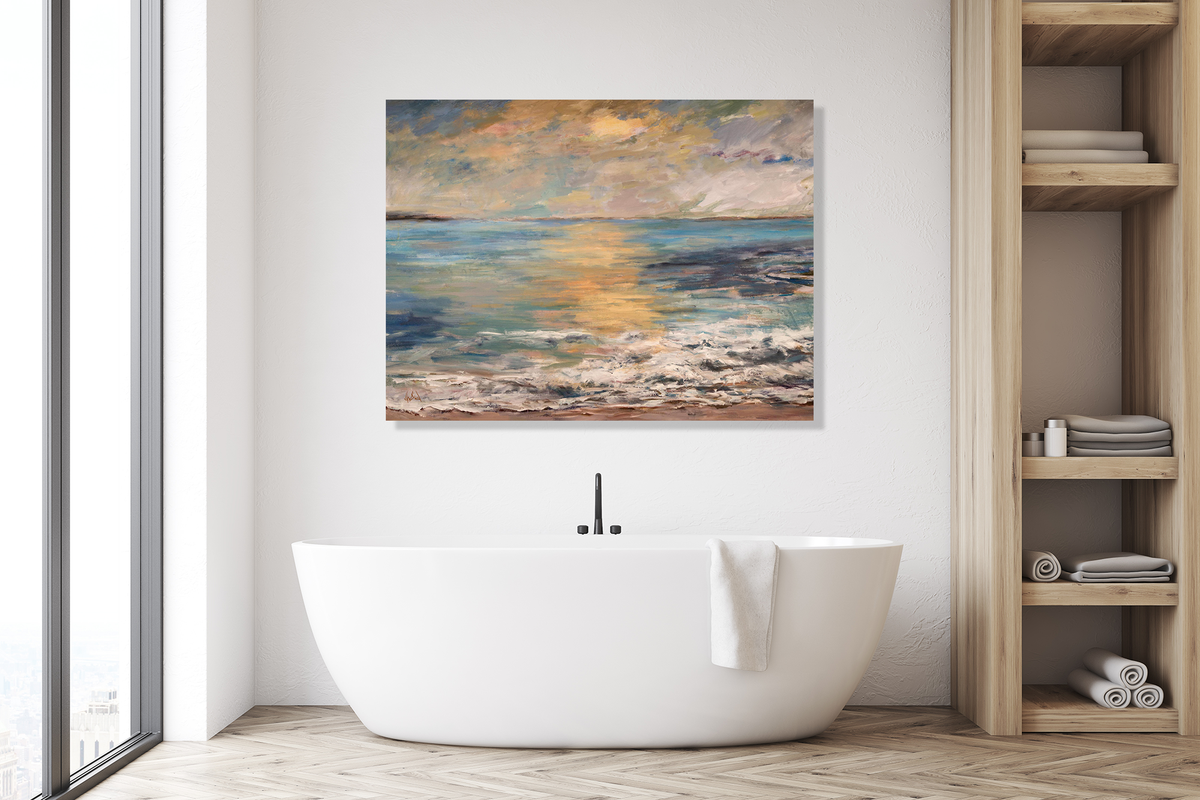 Dana Point at Sunset Artist Enhanced Canvas Print by John Beard Collection - product image 4 for Resin Society