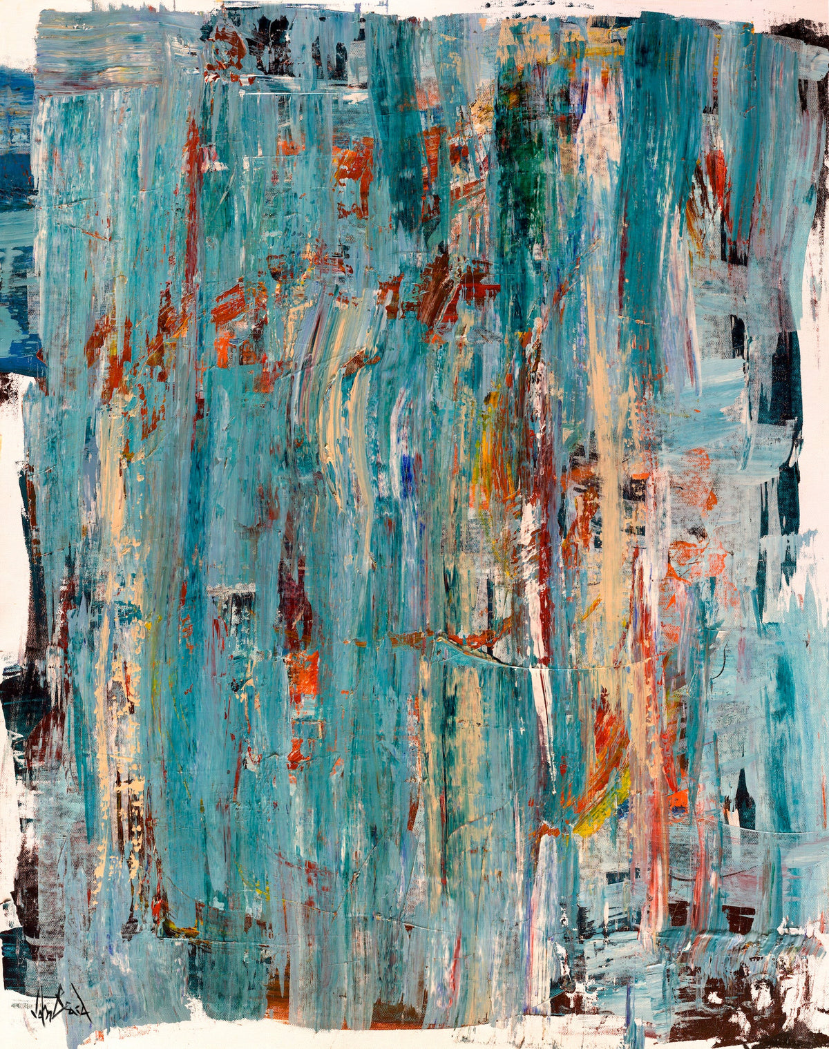 Dancing Water Artist Enhanced Canvas Print by John Beard Collection - main product image for Resin Society