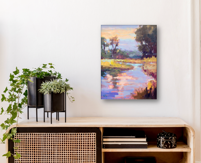 Dawn on the Marsh Artist Enhanced Canvas Print by John Beard Collection - product image 3 for Resin Society
