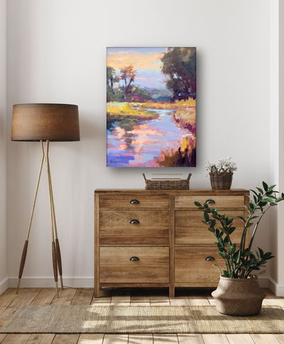 Dawn on the Marsh Artist Enhanced Canvas Print by John Beard Collection - product image 4 for Resin Society