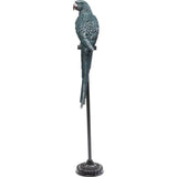 Deco Figurine Parrot Bluegreen