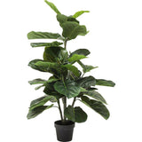 Deco Plant Fiddle Leaf 120cm artificial plant with realistic trunk and leaves in concrete base
