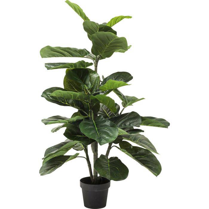Deco Plant Fiddle Leaf 120cm artificial plant with realistic trunk and leaves in concrete base