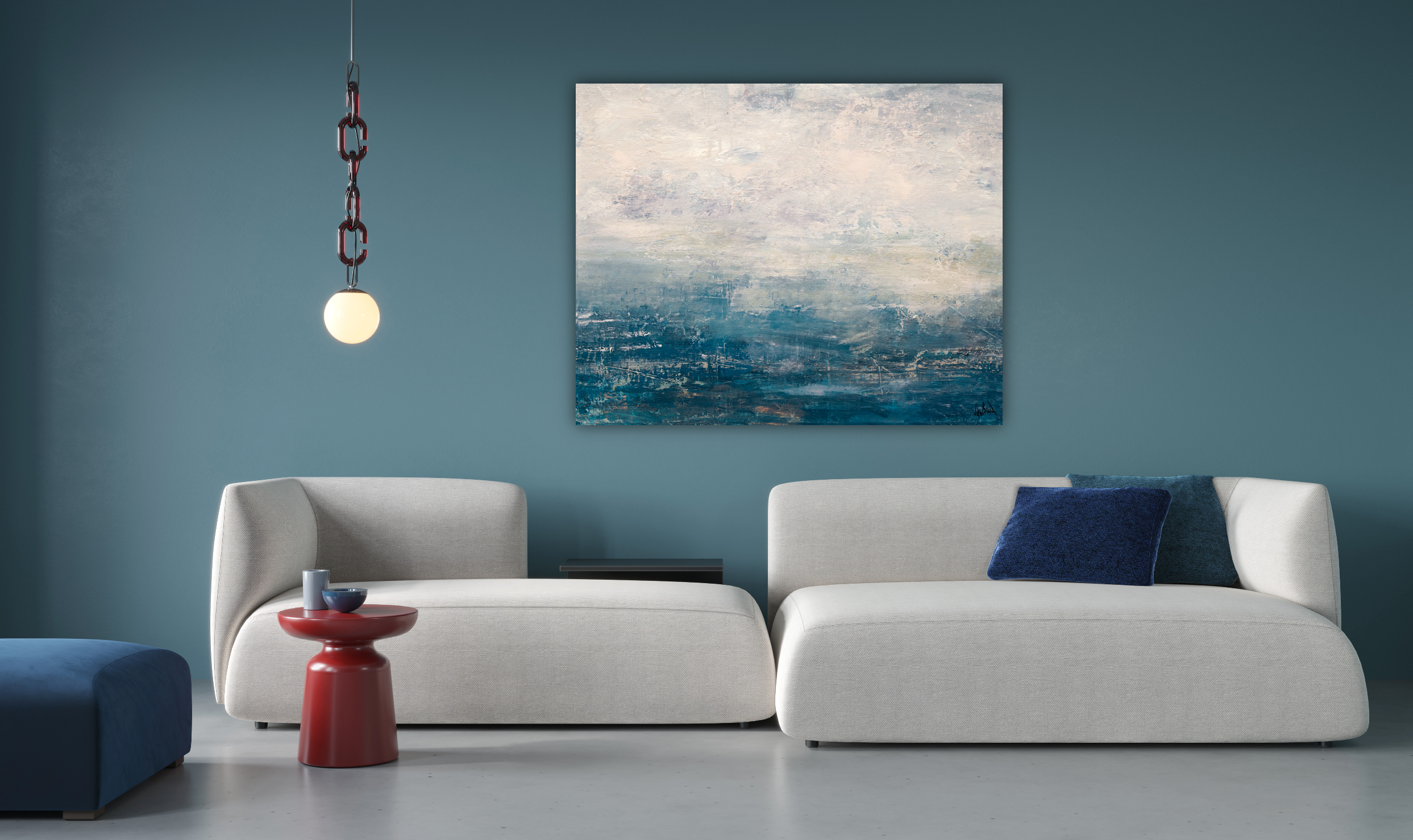 Deep Sea 30x40 Artist Enhanced Canvas Print