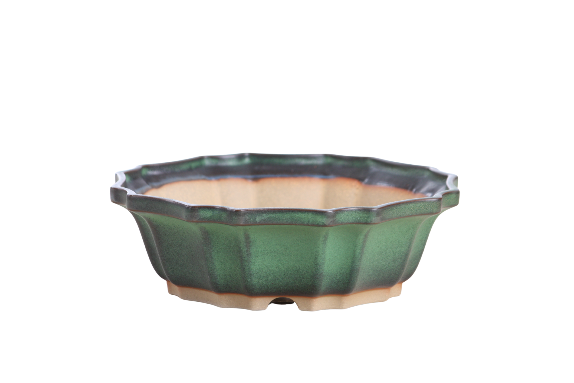 Willow Bonsai Ceramics Flower Design Bonsai Pot 8 Inch – Elegant by Willow Bonsai Ceramics - main product image for Resin Society