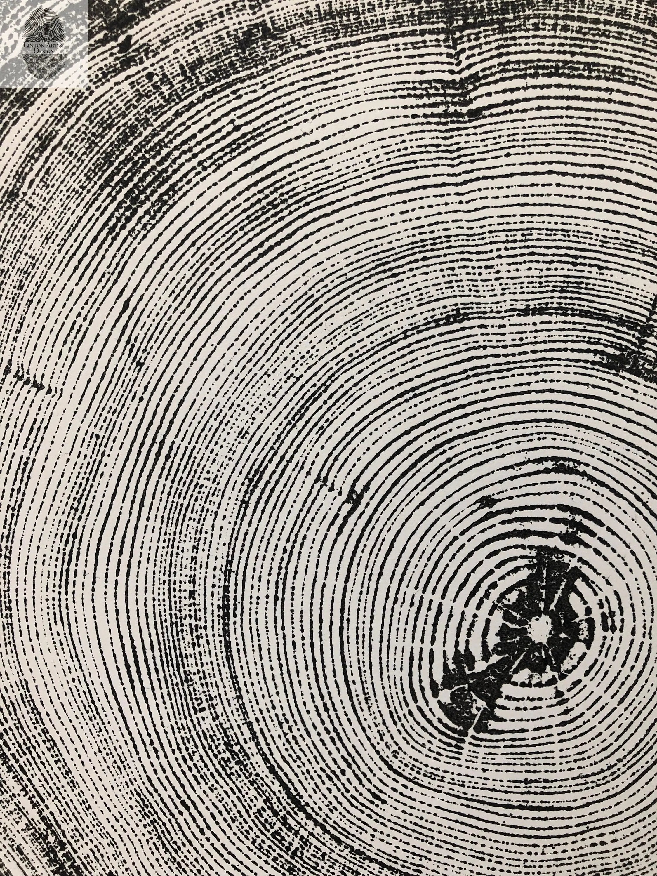 Denver Art, Rocky Mountains Tree Art, Pine Tree Art, Tree ring Print, Woodcut Print