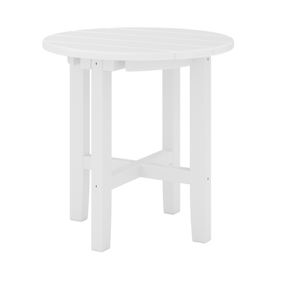 SoPoly 18 inch Classic Round Side Table in Black color