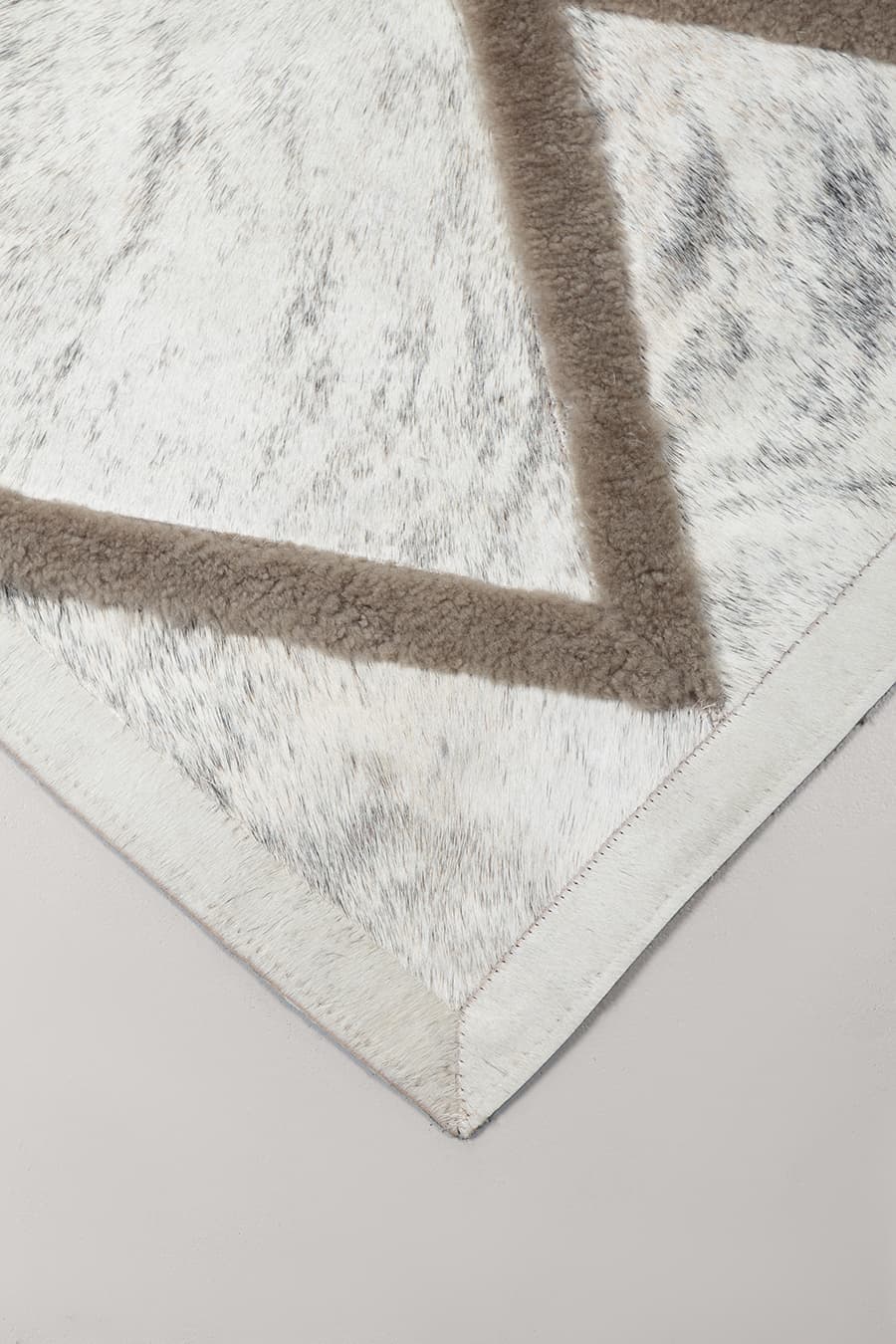 Diamonds - Rug in Hide and Shearling by Homelosophy