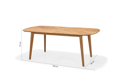 Jade Rectangular Teak Big Table by LifestyleGarden US - product image 8 for Resin Society