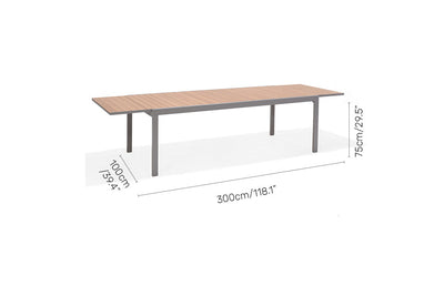 Panama Light Extendable Table by LifestyleGarden US - product image 7 for Resin Society