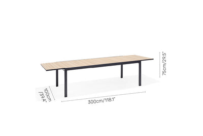 Panama Dark Extendable Table by LifestyleGarden US - product image 12 for Resin Society