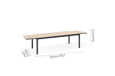 Panama Dark 9 Piece Extending Dining Set by LifestyleGarden US - product image 4 for Resin Society