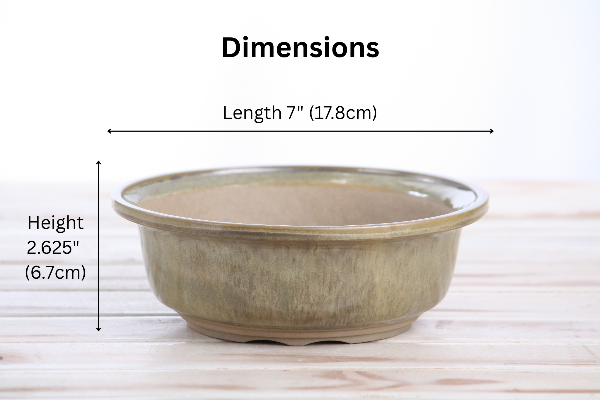 Willow Bonsai Ceramics Round Bonsai Pot 7 Inch – Copenhagen