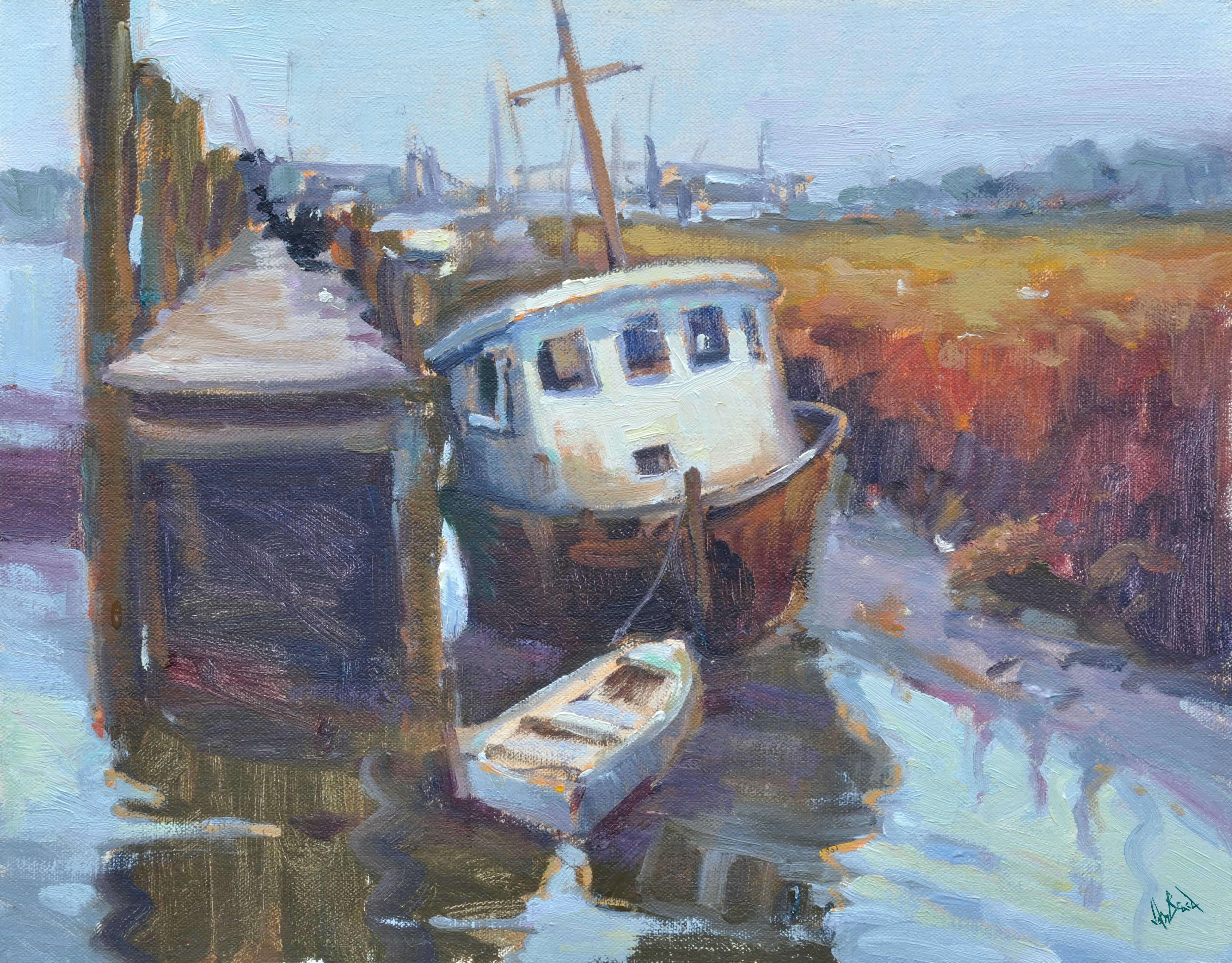 Dingy Artist Enhanced Canvas Print by John Beard Collection - main product image for Resin Society