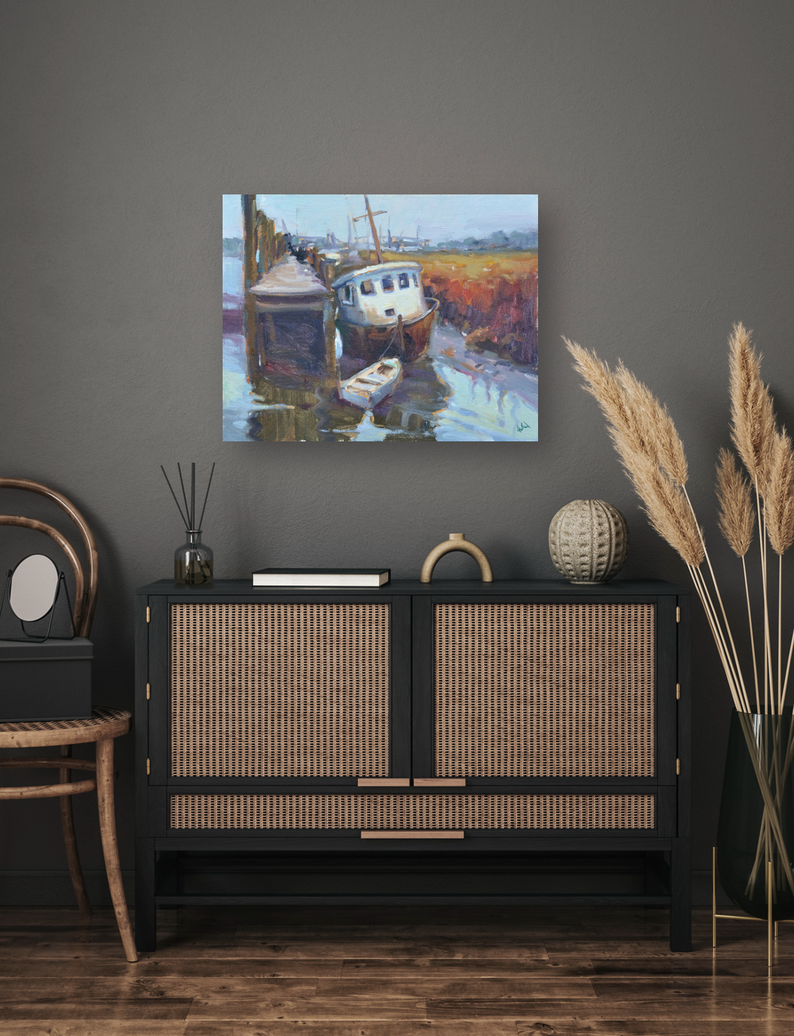 Dingy Artist Enhanced Canvas Print by John Beard Collection - product image 3 for Resin Society
