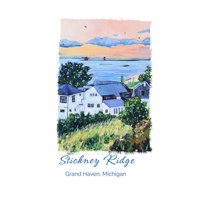 Dish Towel - "Views from Stickney Ridge" detail image - Resin Society