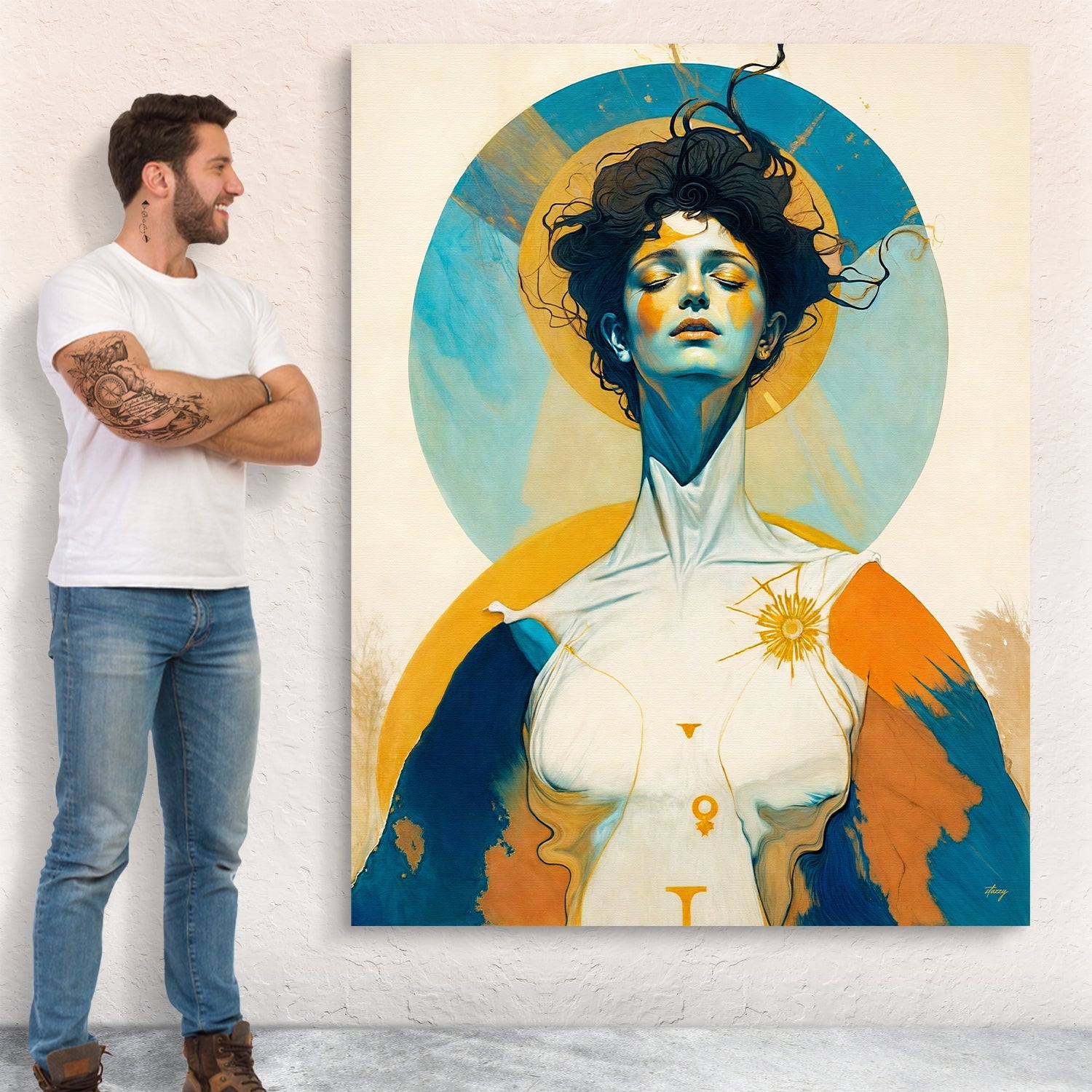 Canvas Print: "Divine Hypnosis" by Tailored Canvases - product image 4 for Resin Society