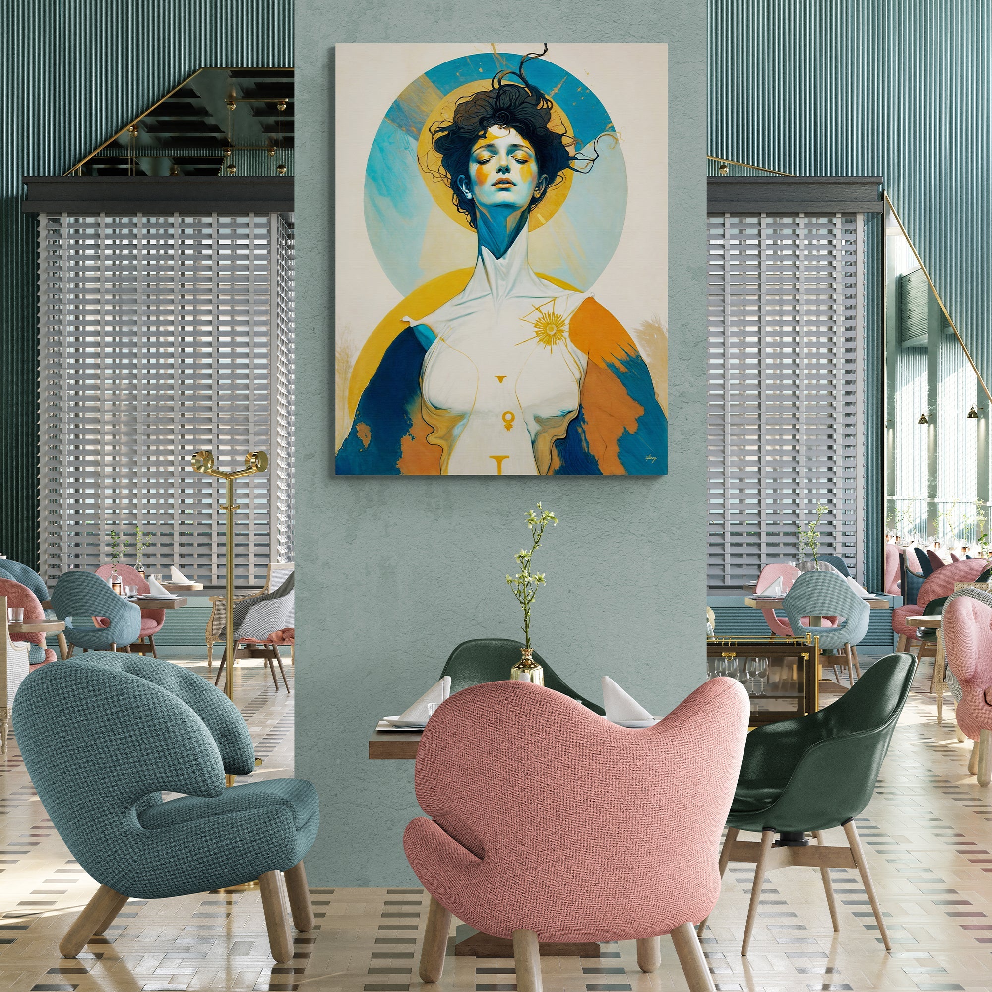 Canvas Print: "Divine Hypnosis" by Tailored Canvases - product image 2 for Resin Society