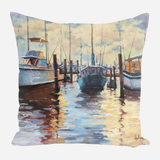 Docks at Sunset Pillow
