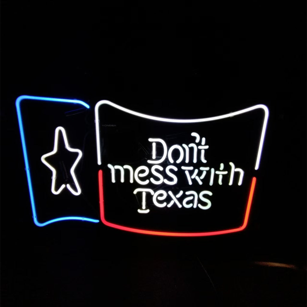 Don't Mess with Texas Lone Star Beer Neon Signs by Neon Signs Land - product image 2 for Resin Society