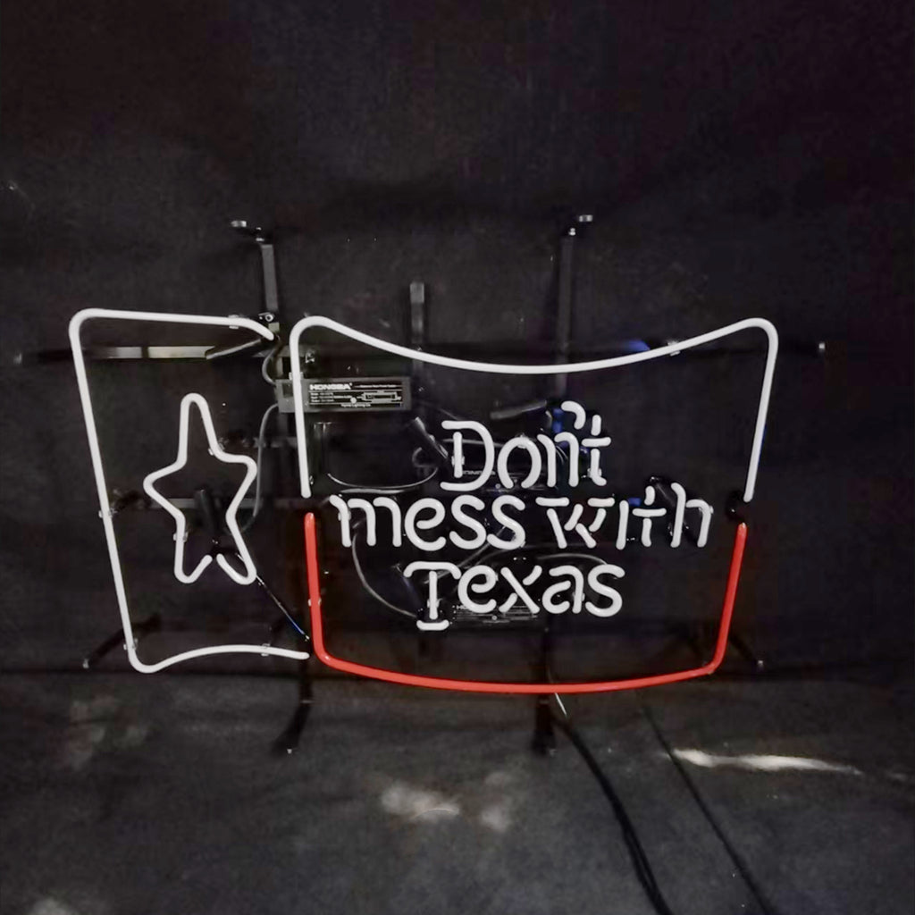 Don't Mess with Texas Lone Star Beer Neon Signs by Neon Signs Land - product image 3 for Resin Society
