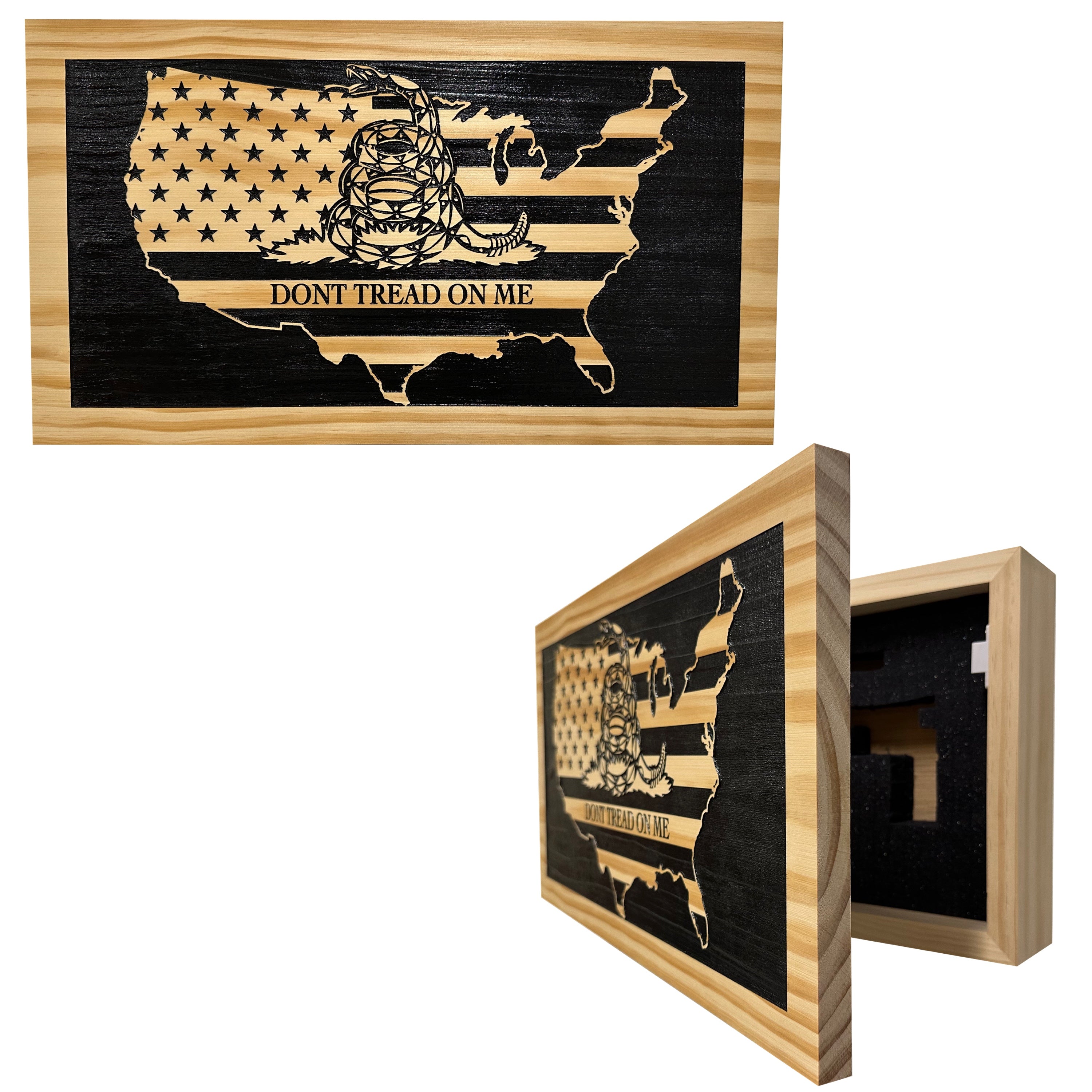 Dont Tread on Me Concealment Shelf by Bellewood Designs - product image 9 for Resin Society