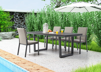 Doris Outdoor Dining Armchair Set of 4 detail image - Resin Society
