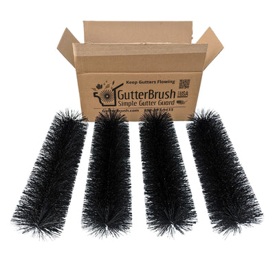 6-Inch GutterBrush Gutter Guard – Fits Large Residential & Small Commercial Gutters (5.25 Inch Diameter)