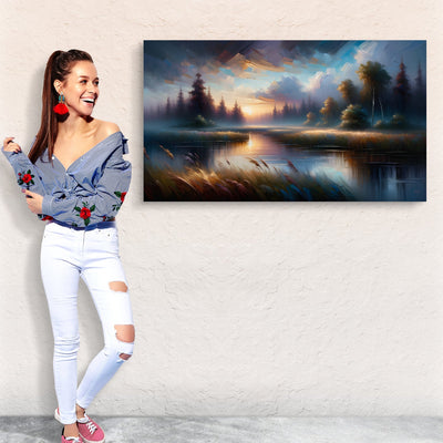 Canvas Print: "Dreaming Dusk" by Tailored Canvases - product image 5 for Resin Society