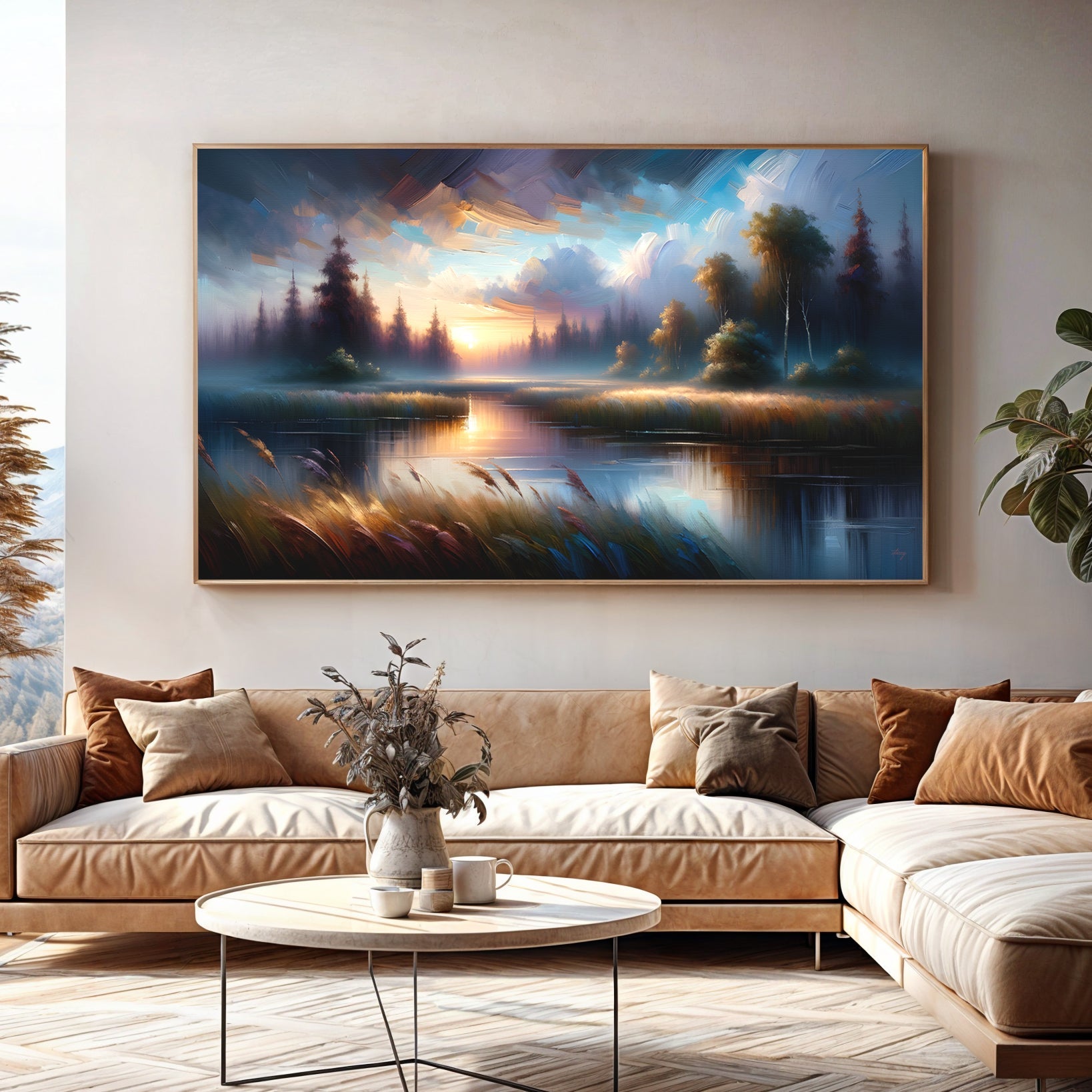 Canvas Print: "Dreaming Dusk" by Tailored Canvases - main product image for Resin Society