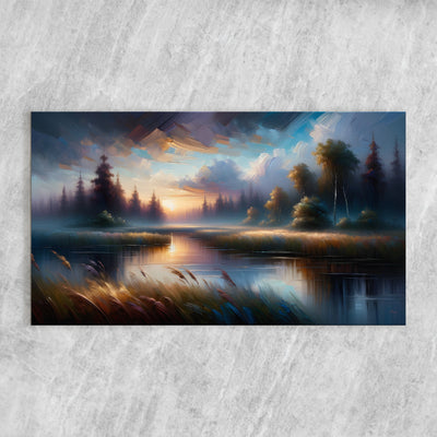 Canvas Print: "Dreaming Dusk" by Tailored Canvases - product image 4 for Resin Society