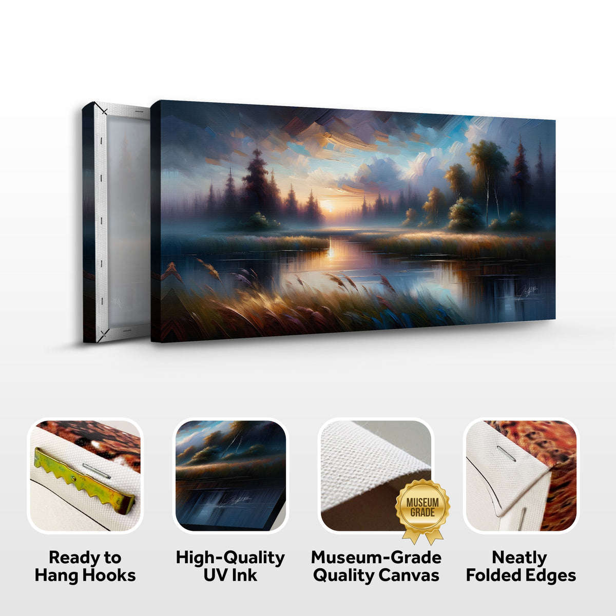 Canvas Print: "Dreaming Dusk" by Tailored Canvases - product image 6 for Resin Society
