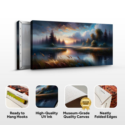 Canvas Print: "Dreaming Dusk" by Tailored Canvases - product image 6 for Resin Society