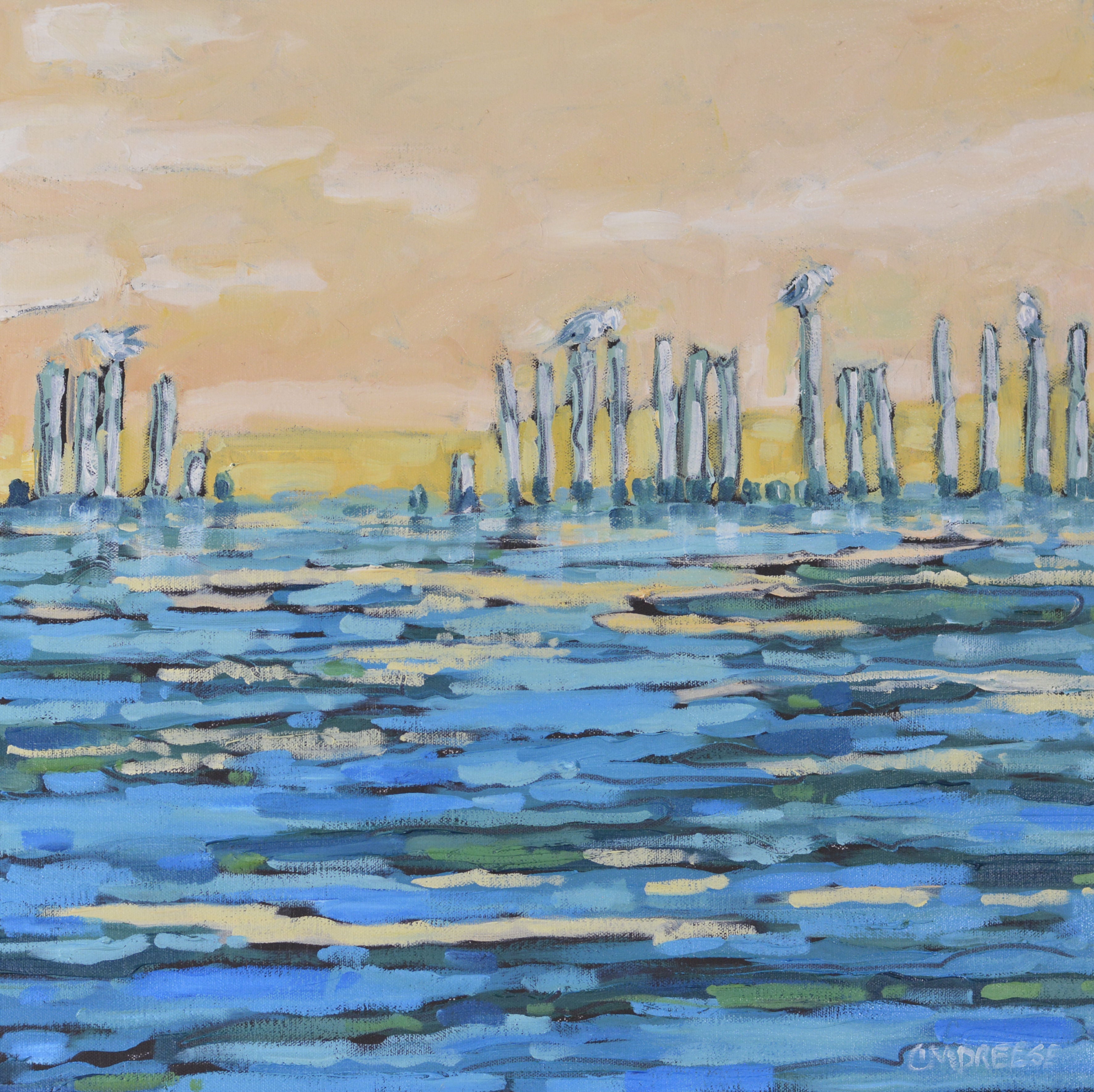"Lake Watch" Original Oil Painting on Canvas, by Dreese Fine Art - main product image for Resin Society