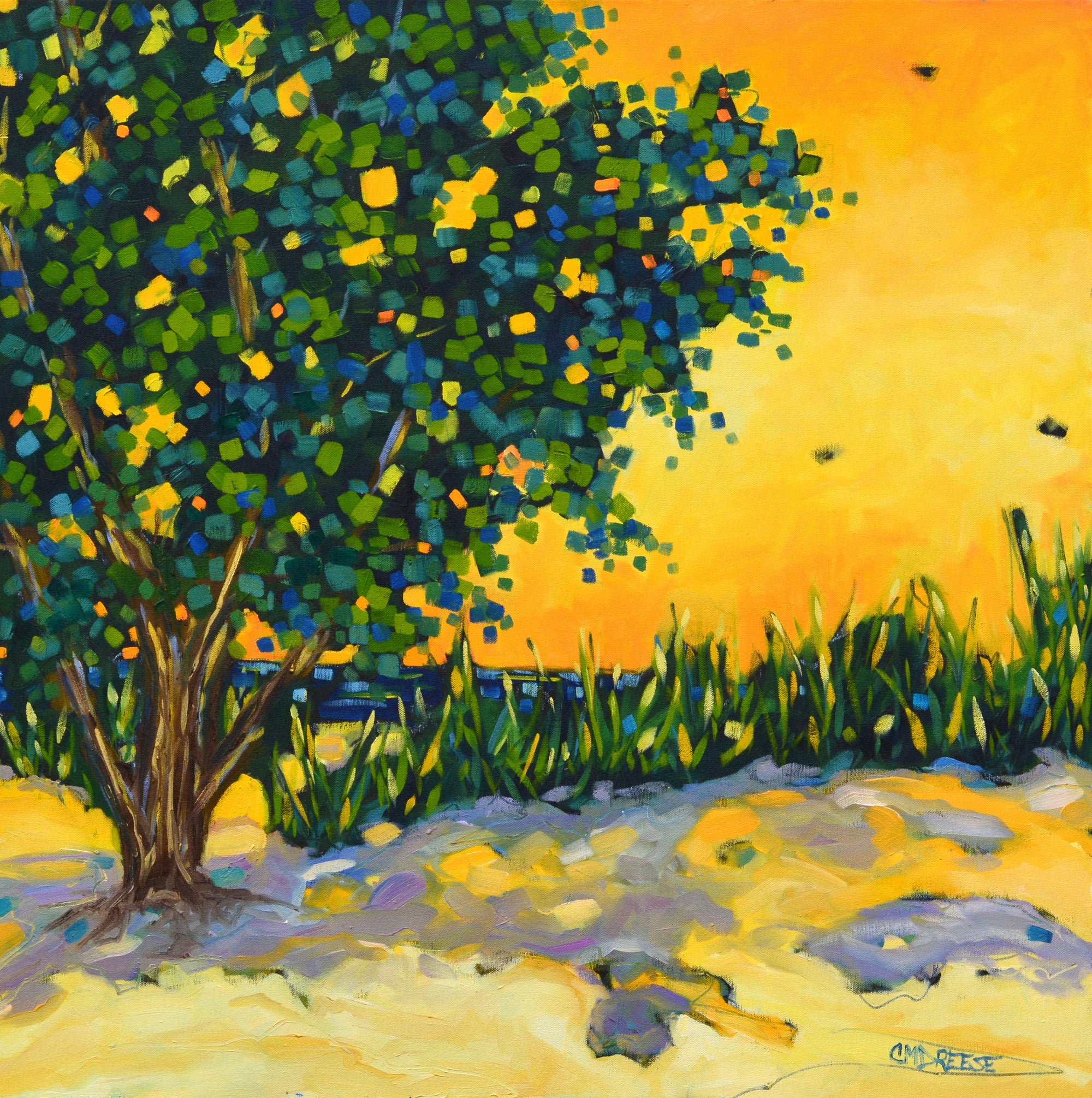 "Golden Hour" Oil Painting on Canvas by Dreese Fine Art - main product image for Resin Society