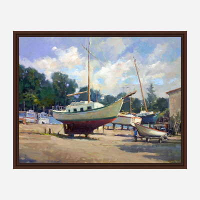 Dry Dock Artist Enhanced Canvas Print