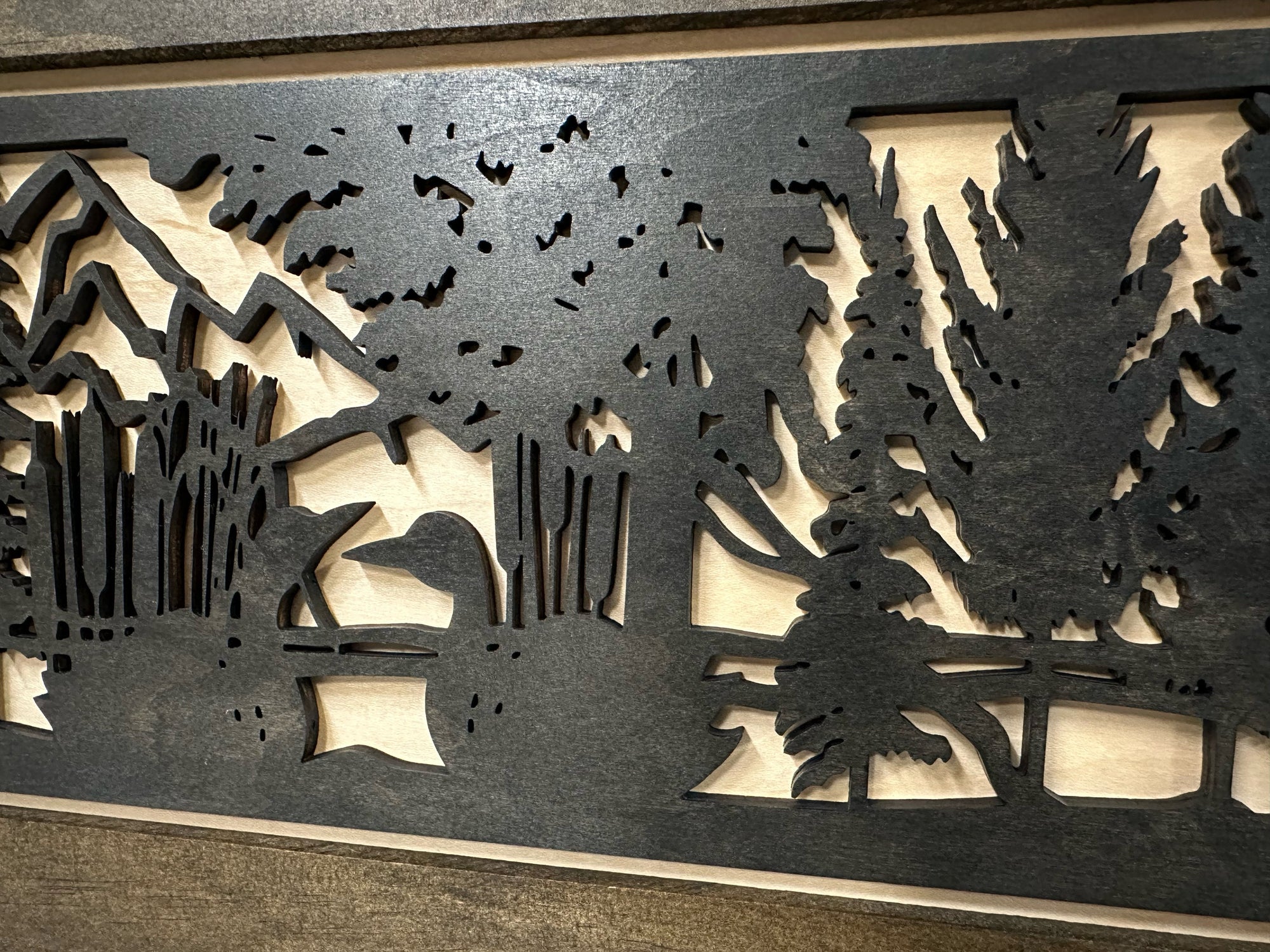 Wood Gun Cabinet Ducks On A Pond Wall Decoration by Bellewood Designs - product image 8 for Resin Society